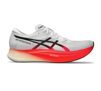 ASICS Unisex METASPEED Edge+ Running Shoe, White/Black, 14.5 Wide Women/13 Men