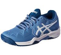ASICS Unisex Kids Gel-resolution 8 Gs Clay Trainers, Blue Harmony White, 2.5 UK