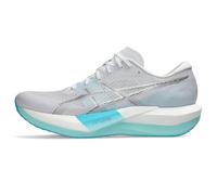 ASICS Unisex Magic Speed 5 Running Shoes, White/Pure Silver, 11 Women/9.5 Men
