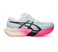 ASICS Unisex METASPEED Sky 3 Running Shoe, Light Blue/Black, 10.5 Wide Women/9 Men