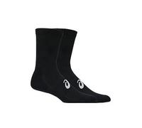 Asics Unisex Running 3 Pack Crew Socks, Black, Size S, Men Black