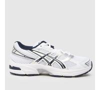 ASICS White & Navy GEL-1130 Youth Trainers UK 3