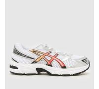 ASICS White & Red GEL-1130 Junior Trainers UK 1 (EU 33½)