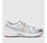 ASICS White & Silver GEL-1130 Girls Youth Trainers UK 4 (EU 37½)
