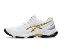 ASICS Women Netburner Ballistic Ff 3 Volleyball Shoe, White Pure Gold, 8
