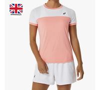 Asics Women’s T-Shirt Medium 10 Guava/White Gym Running Slim Fit METARUN