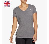 ASICS Women’s Training T-Shirt Medium Grey Regular Fit Gym Running Top ActiveNEW