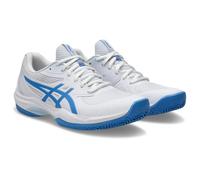 ASICS Women's Game FF Clay Sneaker, White/Blue Coast, 6 UK