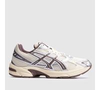ASICS Women's GEL-1130 Trainers in Cream & Brown, Logo Detail, Mesh, Size: 8 UK 8 (EU 42½)