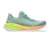 ASICS Women's Gel-Cumulus 26 Paris Sneaker, Light Celadon/Safety Yellow, 7 UK