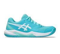 ASICS Women's Gel-Dedicate 8 Pickleball Sneaker, Energy Aqua/White, 6.5 UK