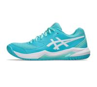 ASICS Women's Gel-Dedicate 8 Pickleball Sneaker, Energy Aqua/White, 7.5 UK