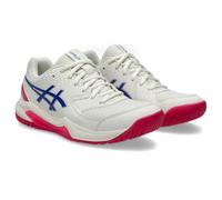 ASICS Womens Gel-Dedicate 8 Sneaker, Cream Darl Cobalt, 6.5 UK