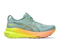ASICS Women's Gel-Kayano 31 Paris Sneaker, Light Celadon/Safety Yellow, 5.5 UK