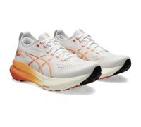 ASICS Women's Gel-Kayano 31 Sneaker, White/Faded Orange, 6.5 UK