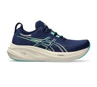 ASICS Women's Gel-Nimbus 26 Running Shoe, Blue Expanse/Aurora Green, 9.5 UK