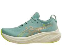 ASICS Women's Gel-Nimbus 26 Running Shoe, Light Celadon/Safety Yellow, 6 UK