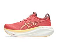 ASICS Women's Gel-Nimbus 27 Sneaker, Dark Pink Clay/Orange Glow, 9 Wide