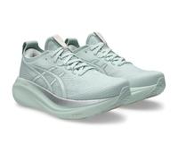 ASICS Women's Gel-Nimbus 27 Sneaker, Pure Aqua/White, 4 UK