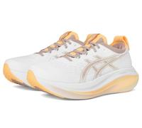 Asics Women's Gel-Nimbus 27 Sneaker, White/Fawn, 6 UK