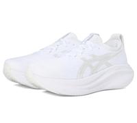 ASICS Women's Gel-Nimbus 27 Sneaker, White/Glacier Grey, 6.5 UK