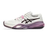 ASICS Women's Gel-Resolution X Tennis Shoes, Soft Oat/Dark Aubergine, 7