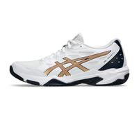 ASICS Women's Gel-Rocket 11 Sneaker, White/Pure Gold, 4.5 UK