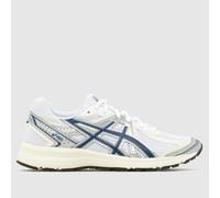 ASICS Women's JOG 100S Trainers in White & Navy, Contrast Stripe, Size: 6 UK 6 (EU 40)