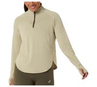 Asics - Women's Nagino Run 1/4 Zip L/S Top - Running shirt size S, sand