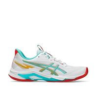 ASICS Women's Netburner Ballistic FF 4 Sneaker, White Sea Glass, 4 UK