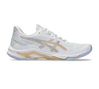 ASICS Women's Netburner Ballistic Ff 4 Sneaker, White/Champagne, 4 UK