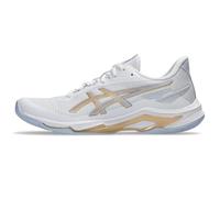 ASICS Women's Netburner Ballistic Ff 4 Sneaker, White/Champagne, 6 UK