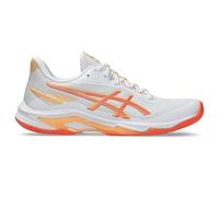 ASICS Women's Netburner Ballistic Ff 4 Sneaker, White/Vivid Coral, 8.5 UK
