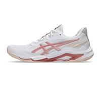 ASICS Womens Netburner Ballistic Ff 4, White/Rose Rouge, 8.5