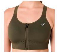 Asics - Women's Road Combination Zip Bra - Sports bra size 70 - Cup: C, brown