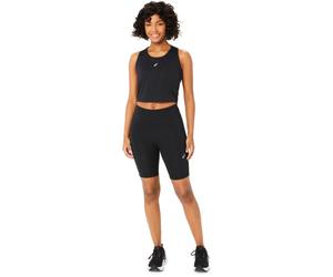 ASICS Women's Road High Waist 8IN Sprinter Tights - Black, Ideal for Running and Training