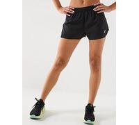 Asics Womens Running Core Split Shorts, Black, Size M, Women Black