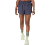 Asics Womens Running Nagino 4inch Shorts - Blue, Blue, Size 2Xl, Women Blue