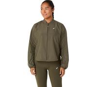Asics Womens Running Nagino Adjustable Jacket, Khaki, Size 2Xl, Women Khaki