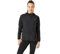 Asics Womens Running Road Packable Jacket, Black, Size Xl, Women Black