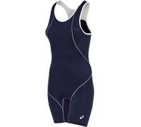 ASICS Women's Snap Down Wrestling Singlet Navy/White X-Small