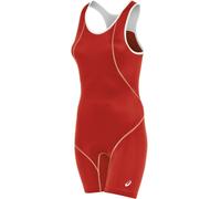 ASICS Women's Snap Down Wrestling Singlet Red/White X-Small