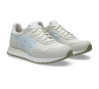 ASICS Women's Tiger Runner II Sneaker, Cream/Light Blue, 5.5 UK