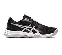 ASICS Women's Upcourt 5 Volleyball Shoes, Black/Pure Silver, 6 UK