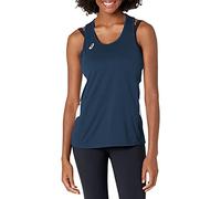 ASICS Women's Women's Team Sweep Singlet, Navy/White, Medium
