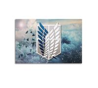 ASIDANDV Attack The Giant Free Wings Anime Movie Poster Poster Decorative Painting Canvas Wall Posters And Art Picture Print Modern Family Bedroom Decor Posters 20x30inch(50x75cm)