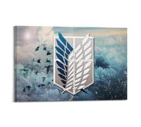 ASIDANDV Attack The Giant Free Wings Anime Movie Poster Poster Decorative Painting Canvas Wall Posters And Art Picture Print Modern Family Bedroom Decor Posters 08x12inch(20x30cm)