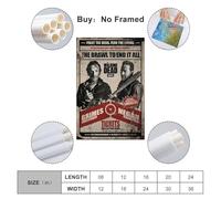 ASIDANDV TV Series The Walking Dead Poster Poster Decorative Painting Canvas Wall Posters And Art Picture Print Modern Family Bedroom Decor Posters 20x30inch(50x75cm)