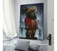 ASIDANDV Video Game Monkey Island Little Heroes Poster Old Chuck Poster Decorative Painting Canvas Wall Posters And Art Picture Print Modern Family Bedroom Decor Posters 24x36inch(60x90cm)