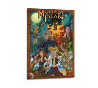 ASIDANDV Video Game Monkey Island Little Heroes Poster Poster Decorative Painting Canvas Wall Posters And Art Picture Print Modern Family Bedroom Decor Posters 20x30inch(50x75cm)